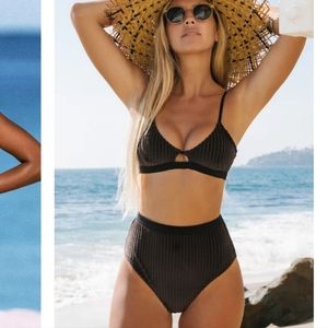 Cupshe Velvet Bikini